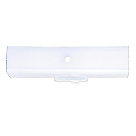 Westinghouse Fixture Wall 75W 2-Light LowProfile White Base White Ceramic RectanGlasse Glass 6640300